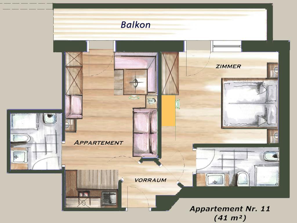 Garni Appartement Alpenresidence 卡迪皮特拉 客房 照片